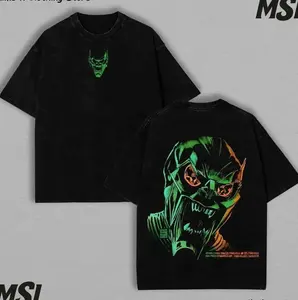 Green Goblin Oversized T-Shirt | Vintage Washed MCU Villain Streetwear | Y2K Aesthetic Graphic Tee | Unisex Heavy Cotton Movie Apparel USA Gift WKQ 1QT