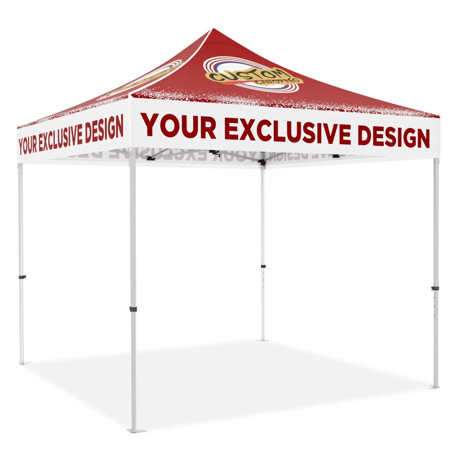 EAGLE PEAK ALX4010 40mm Aluminum Hex Leg Commercial Custom Canopy Tent 10x10 - CLICK TO CONFIGURE - Package Prices Start at $789.00