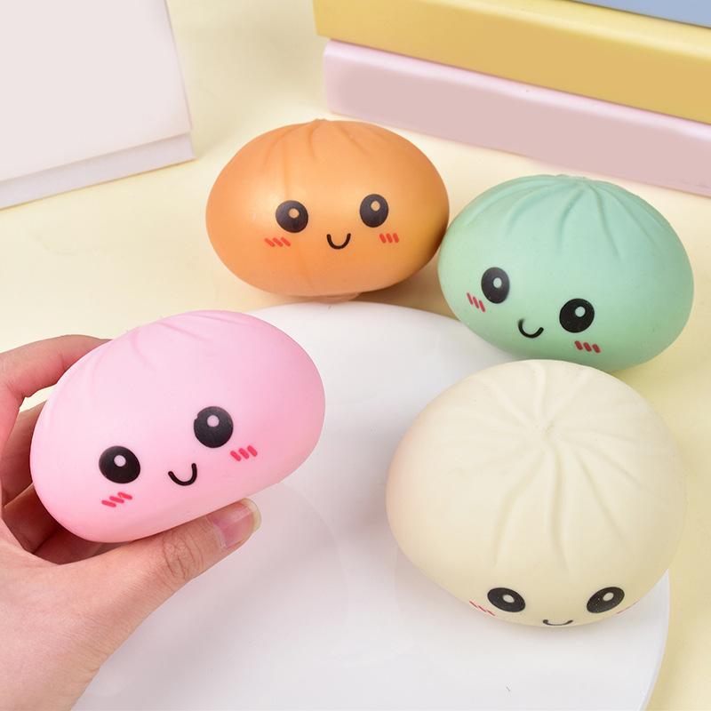 unboxing surprise glitter big Dumpling Squishy mystery slow rise, Kawaii Rainbow Fidget Toy,dumplings squishies Soft TPR rebound Sensory ball Stress Relief, Cute Gift box for Kids exchange relief hand toy