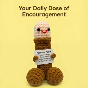 Positive Vibes Artificial Craft for Party & Gifting Emotional Support  Plushie | Uplifting Positive FathersDayGift Energy Gift for Friends Cute Handmade  Buddy with Sweet Messages | Perfect Birthday Gift Idea crochet animal kit