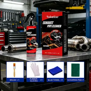 Car Exhaust Pipe Multi-Functional Metal Rust Remover Cleaner, Motorcycle Equipment Maintenance, Tailpipe Care Solution