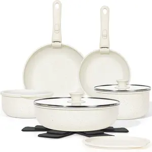 15Pcs Pots and Pans Set Non Stick, Cookware Sets with Detachable Handle, Nonstick RV Kitchen Cooking Set Removable Handles, Oven Safe, Induction Fast, Stackable Non-stick Set，mothersdaygift
