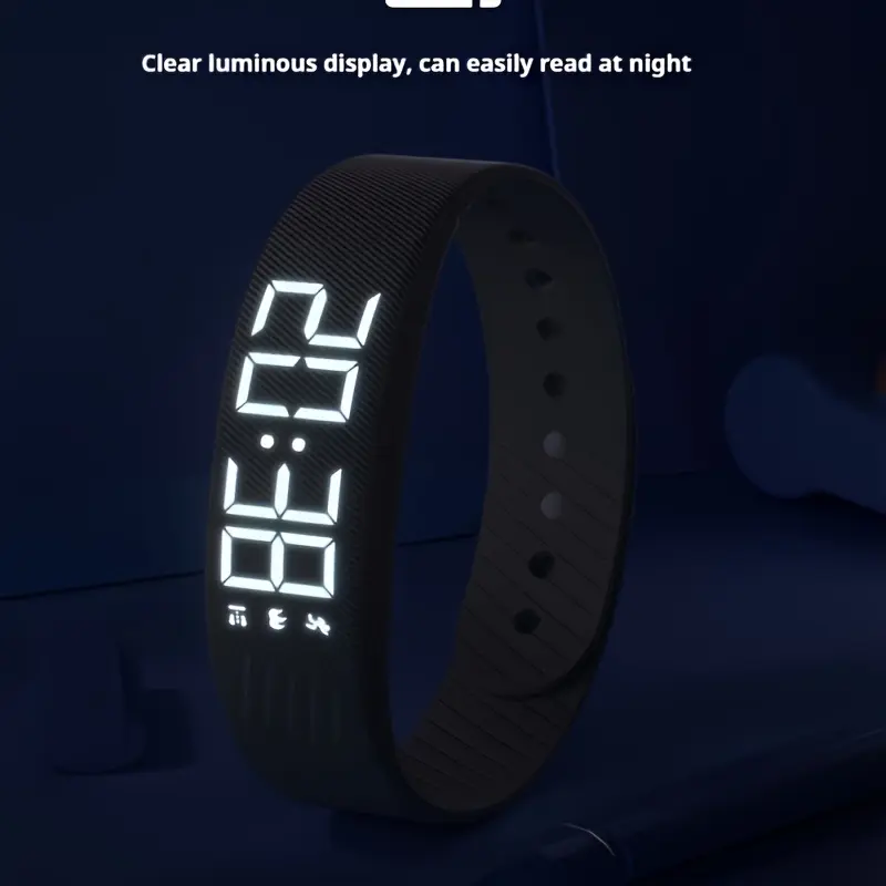 2026 New Unisex Minimalist Stylish Digital Smart Watch with Alarm, Pedometer, Stopwatch, Luminous Display – Comfortable Sports Wristwatch for Students, Ideal Holiday Gift Sporty Digital Watch Casual Fashion Wristwatch