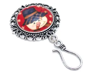 Country Snowman Knitting Pin for Portuguese Knitting- Magnetic
