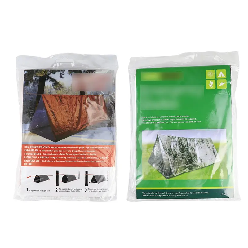 First aid tent, survival tent, disposable tent, outdoor, wild self-rescue and insulation, earthquake survival emergency