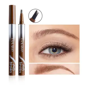 2CHILL 4D Eyebrow Pen, Microblading Eyebrow Pencil, Long Lasting, Waterproof Easy To Color, Create Natural Hair-Like Brows,  Micro-Fork Tip