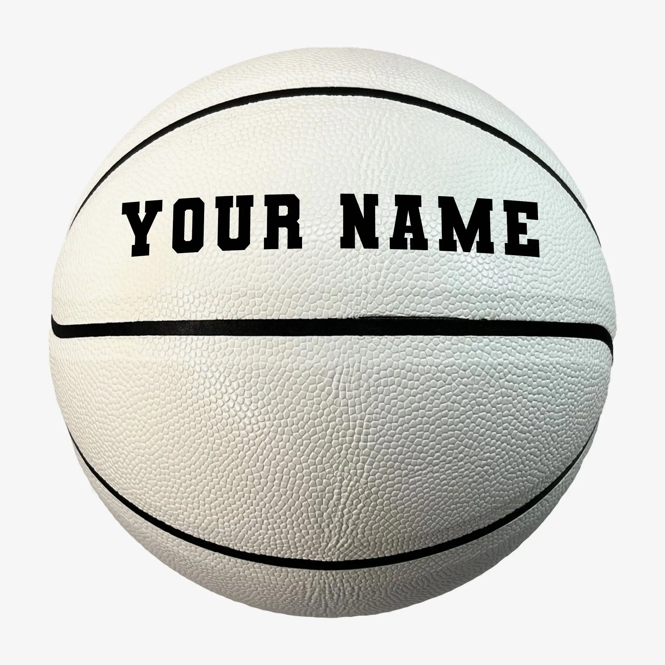 Hammet Customized White Basketball Size 29.5" or 28.5", Personalized with Custom Name, Great Basketball Gift for All Ages