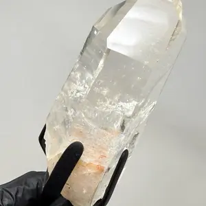 Superb Lemurian Quartz Specimen w/ Tailored Metal Stand
