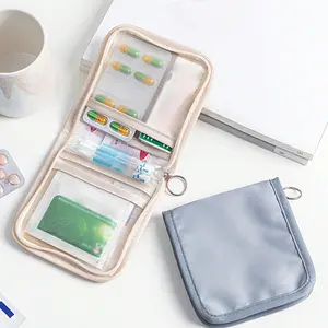 1PCS Multifunctional Fabric First Aid Kit Bag, Portable Medical Emergency Set, Outdoor Travel Medicine Storage Pouch, Dorm Room Essential, Emergency Home Supplies