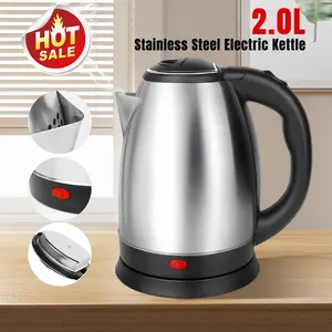 2.0L Fast Boiling Electric Kettle – 110V 1000W, One-Touch Lid, Leak-Proof Spout, Comfort Handle, Great for Home, Office & Dorm, Power Cord Included