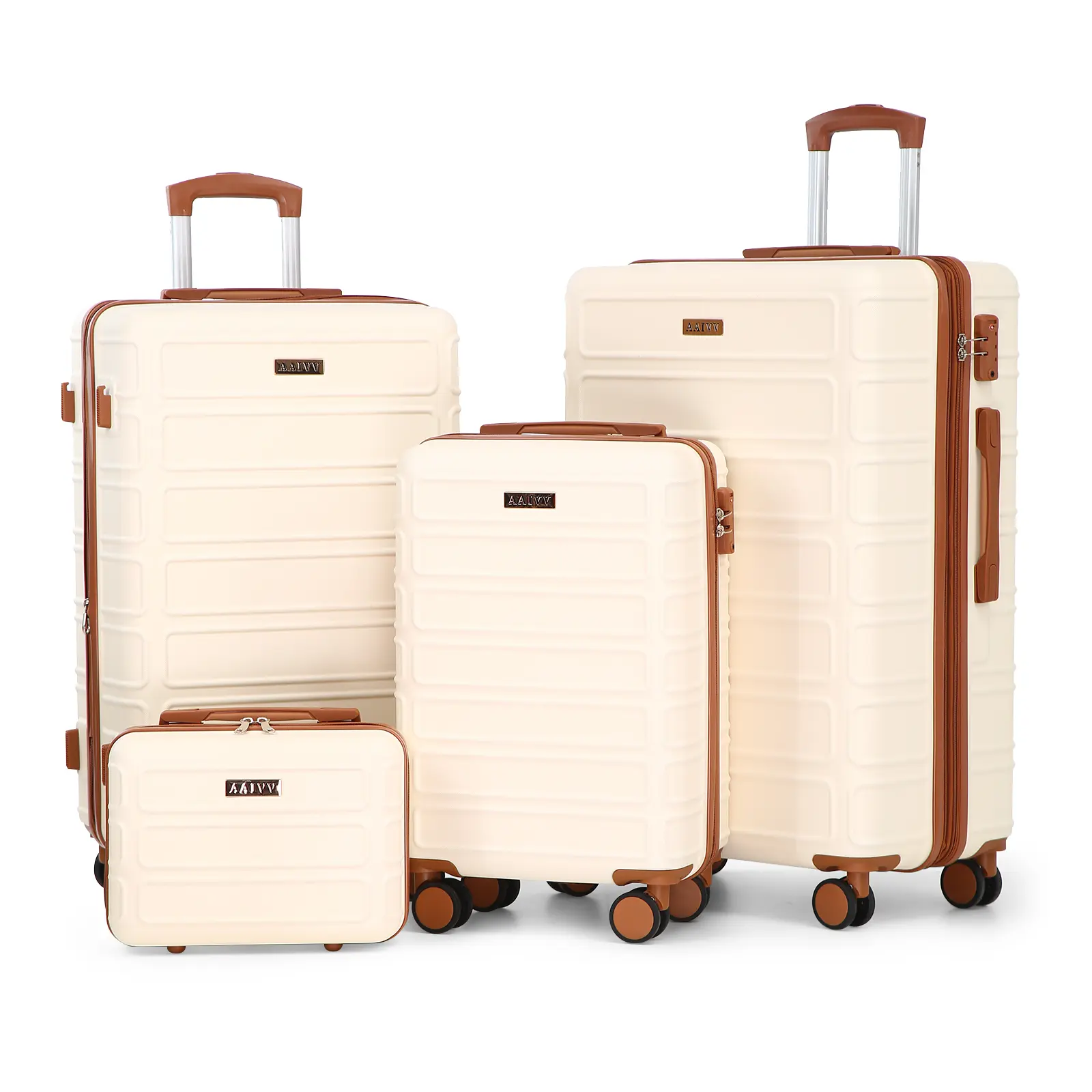 4-Piece Expandable Luggage Sets - Modern, Ultralight, High-Capacity Luggage Travel Bags with TSA Lock, Durable ABS Hardshell, Double Spinner Wheels (13/20/26/28in), TSA-Friendly for Kids Travel & Back to School, Modern Luggage Sets tiktokshopbacktoschool