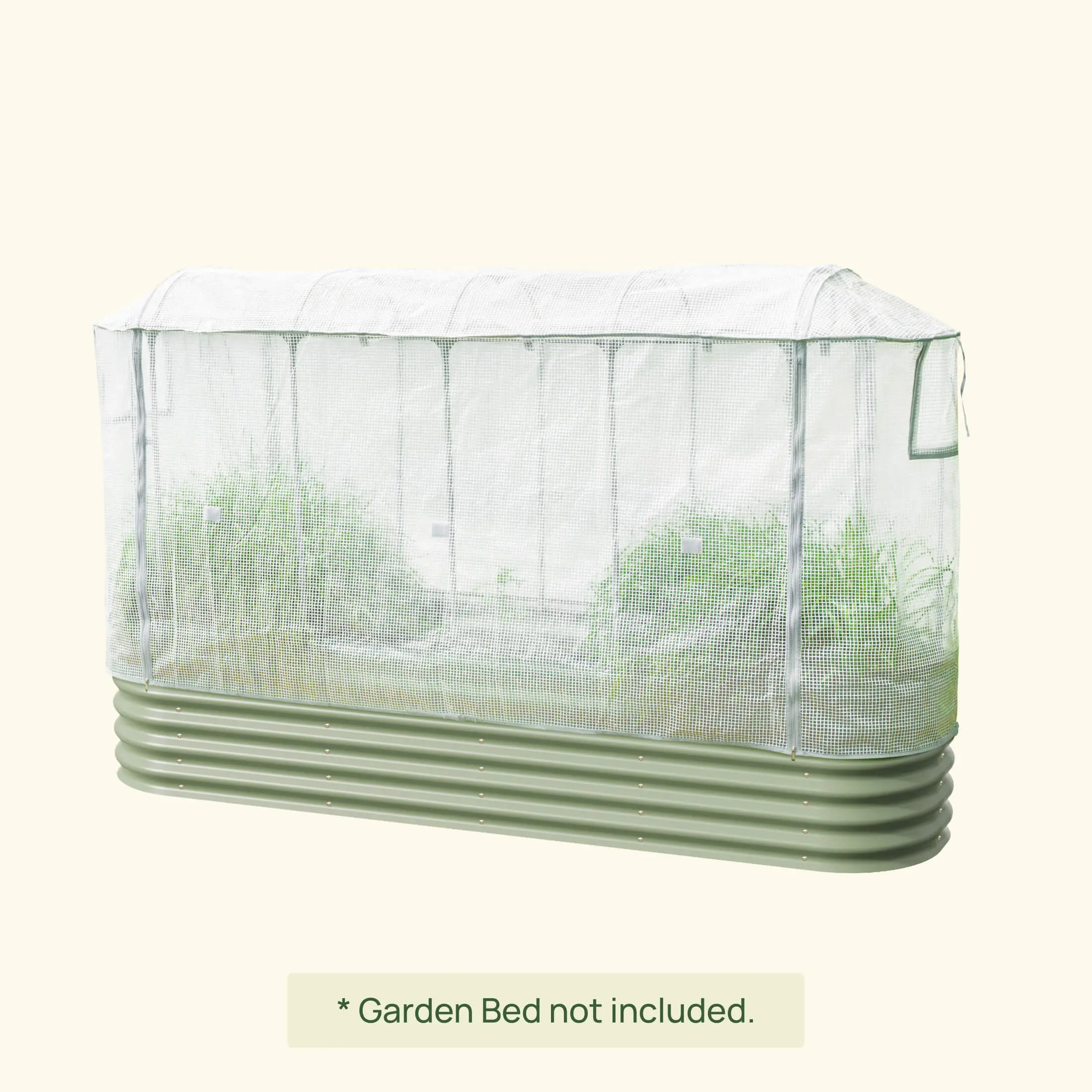 Vego Garden Frost Greenhouse Cover for All-Weather Plant Protection with Zipper Extends Growing Season Safely from Frost Rain Wind & Hail No Frame Needed