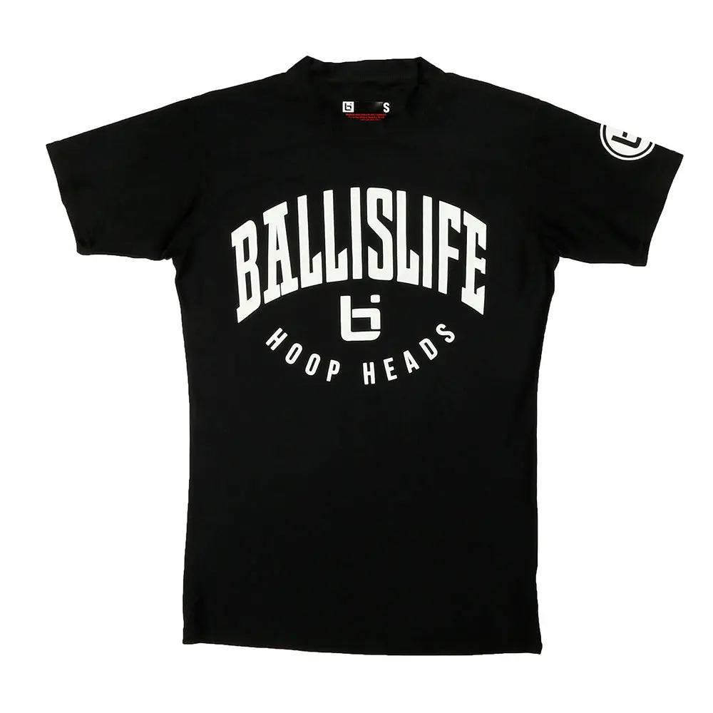Hoop Head Compression Tee in Black