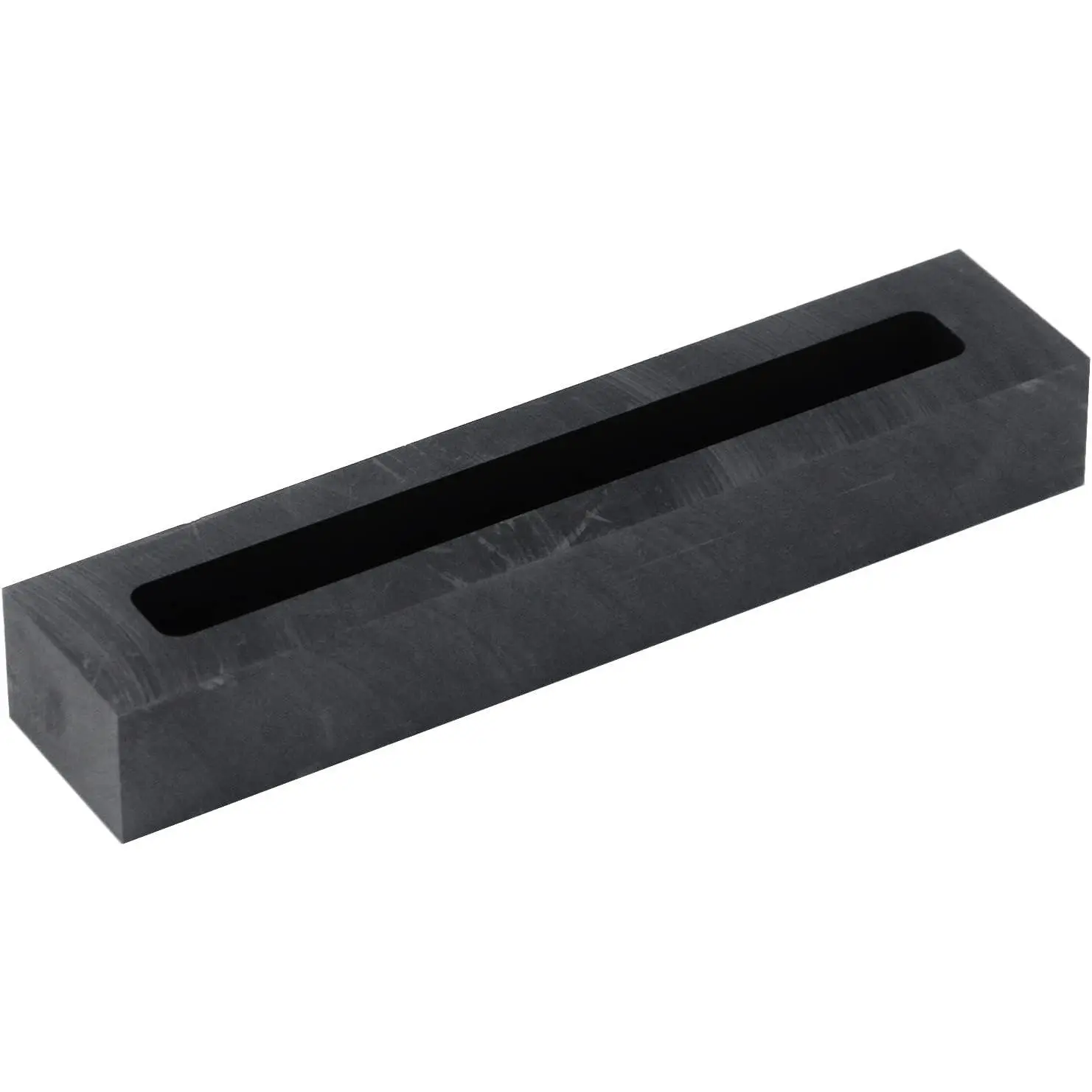 Slender Graphite Ingot Mould Graphite Crucible Metal Casting Mold Metal Refining Melting Ingot Mould, for Gold Bar Silver Bar, 3.94"×0.37"×0.39"