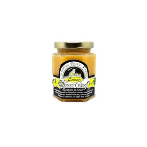 Lemon Creamed Honey 8oz - Sleeping Bear Farms Creamy Honey Creme with Real Lemon - Spreadable Raw Honey - Natural Immune Support - Unique Gourmet Gift - Perfect for Tea Toast and Baking