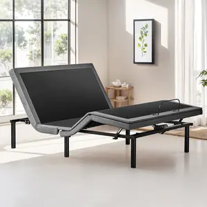 Electric Bed Ergonomic Adjustable Bed Frame with Wireless Remote, Head and Foot Incline, Zero Gravity Bed, Anti-Snore, Easy Assembly