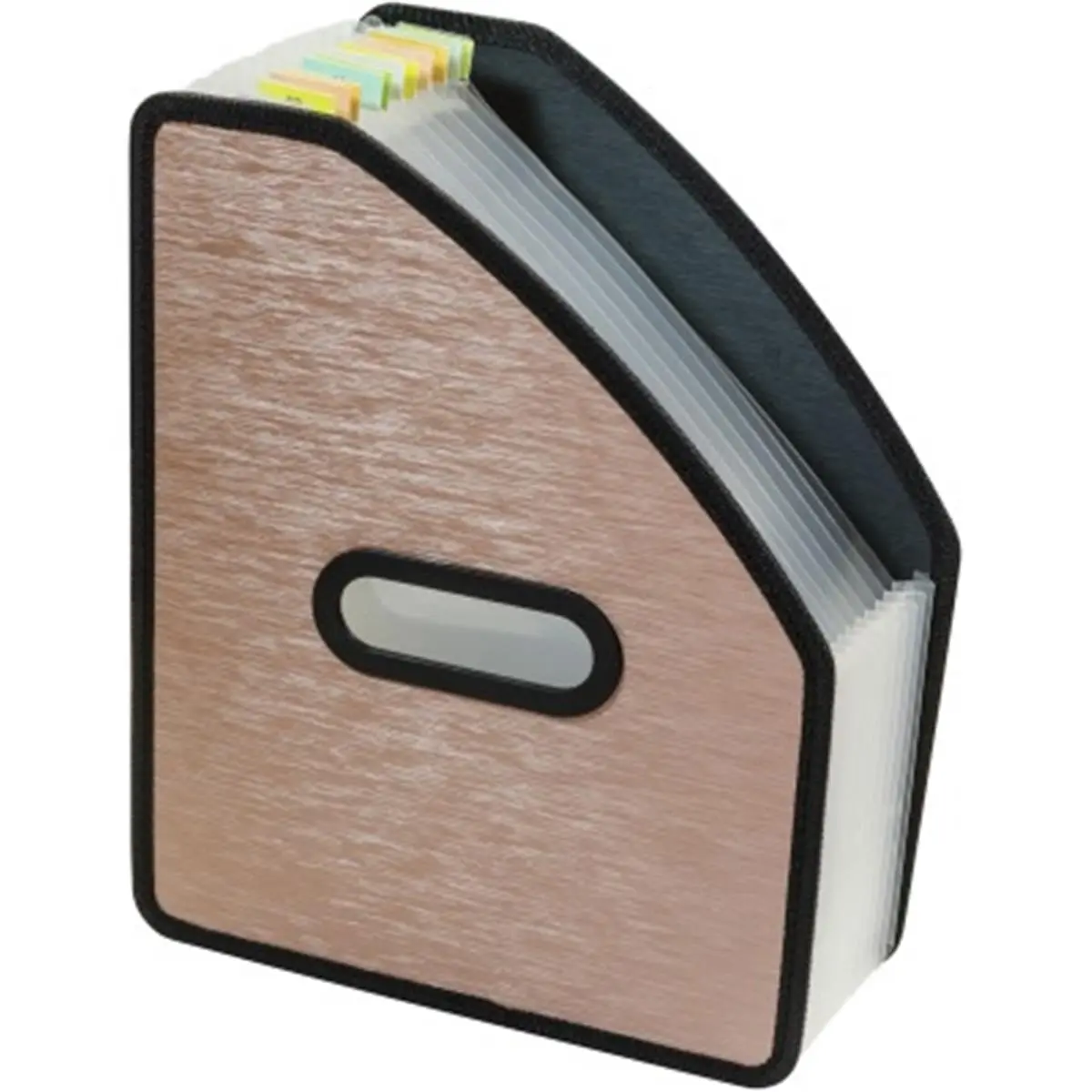 C-Line CLI53316 Modern Metallic Stand Up Expanding File - Bronze, Extra-Durable, High-Quality Look, Letter-Size, Easy Access for Office Space Organization
