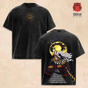Imu Sama One Piece Reveal Washed Oversized T Shirt, Nerona Imu Face Anime Graphic Tee, Void Century Empty Throne Vintage Heavyweight Cotton Streetwear, OP Manga Fan Gift