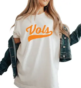Vols Tshirt Retro Vintage Aesthetic Vols tshirt Tennessee tee Vols Garment Dyed Shirt Tennessee Game Day Unisex Tee - Comfortable Men's Clothing everyday women Casual Womenswear Boho Cute