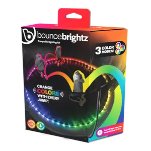 Brightz Bounce Brightz Original LED Trampoline Lights - Multi-Colored, Weather-Resistant, Motion-Activated Color-Jump Mode, 24+ Hours Glow, 1 Pack