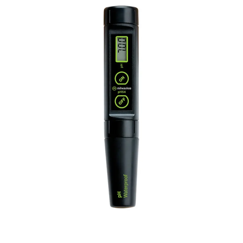 Milwaukee pH54 Waterproof pH Tester with Replaceable Probe, Physical Measuring Instrument for Tools & Hardware Applications, Detector