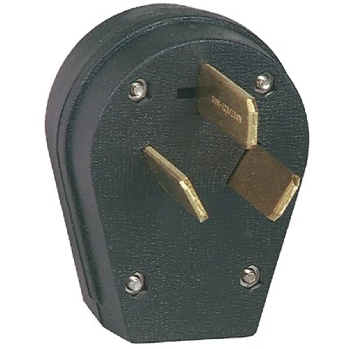 Coopers Heavy Duty Angle Male Plug, Top Quality NEMA 10-30 Wiring Device for Leisure Equipment, 50A 125.00 V / 250V, Black, Nema/Iec Configuration: 10-30, Sports & Outdoor Climbing