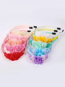 Colorful Flower Decor Headband, Cute Hair Accessories for Girls, Elegant and Beautiful Hair Accessories for Daily Wear, Fashion Hair Accessories