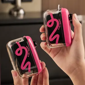 Travel Floss Picks with Case Automatic Pop-Up Dispenser,  Portable and Refillable for Home, Restaurant, and On-The-Go Oral Care