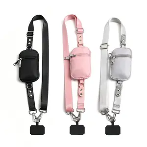 Plus Size Crossbody Phone Lanyard Bag Set - Adjustable Length, Unisex Universal Fit for Plus Size Men Women, Card Holder, Hook for Commute Travel Sport，Perfect Gift for Daily Use, Summervibes