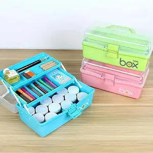 Multifunctional Plastic Storage Box, Large Portable Handheld Organizer, Home Essentials Container, Durable & Space-Saving Design