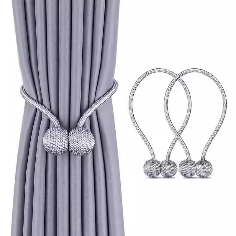 Creative Curtain Tieback, Simple Modern Curtain Rope Tieback, Magnetic Curtain Buckle, Home Decor for Living Room Bedroom, Interior Decoration Accessories