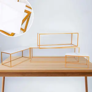 Set of 4 White Acrylic Plexiglass Sheets Rectangular Side Plates - Protective Film Coating