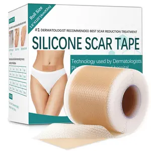 Scar Removal Silicone Tape 3M Roll (1.6 x 120) for Keloids, Surgical Scars C-Section & Burn Healing