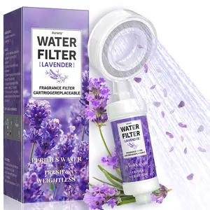 Water Filter Lavender, Showerhead Filter, Shower Heads Filter, Universal Shower Filter, Scented Shower Head, Showerhead Filter Replacement, Protect Hair, Nourish Skin, Easy To Install, Perfect For Holiday Gifting (Halloween, Christmas)
