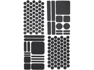 152pcs Universal Grip Tape, Nakedcellphone Tactical Decal/Stickers for iPhone, Flip Phone, iPod Touch, Apple TV Remote Control, XBOX / PS5 Gaming Controller, Switch, Mouse, Tools, etc - Black