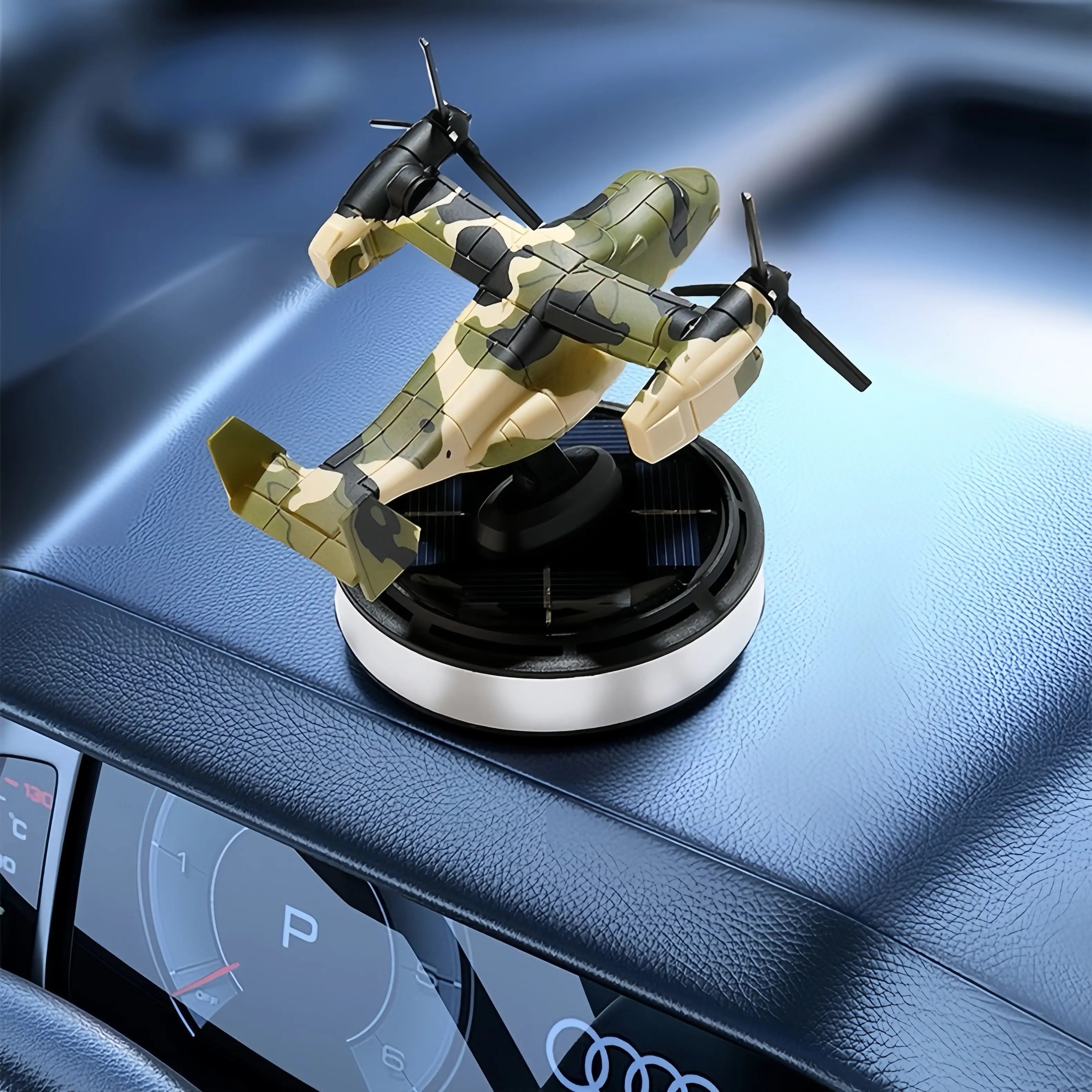 V22 Osprey Fighter Solar Car Air Freshener Rotates in Sunlight Removes Odors Long Lasting Fragrance Car Ornament Desktop Ornament, Cars Accessories, Car Scent Diffuser