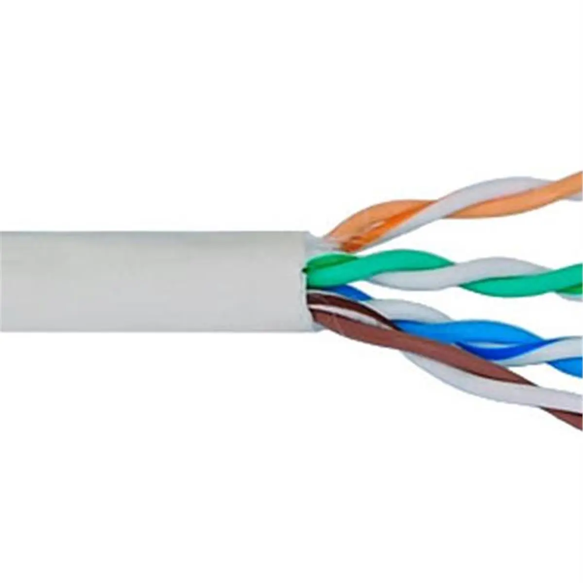 ICC ICCABR6VWH CMR Cat6 UTP Network Cable - 500 MHz Rate, No Spline, High-Speed Data Transfer