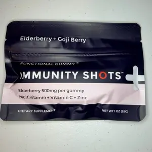 Functional Gummy Elderberry + Goji Berry flavor ImmunityShots 500 mg per gummy Multivitamin + Vitamin C + Zinc