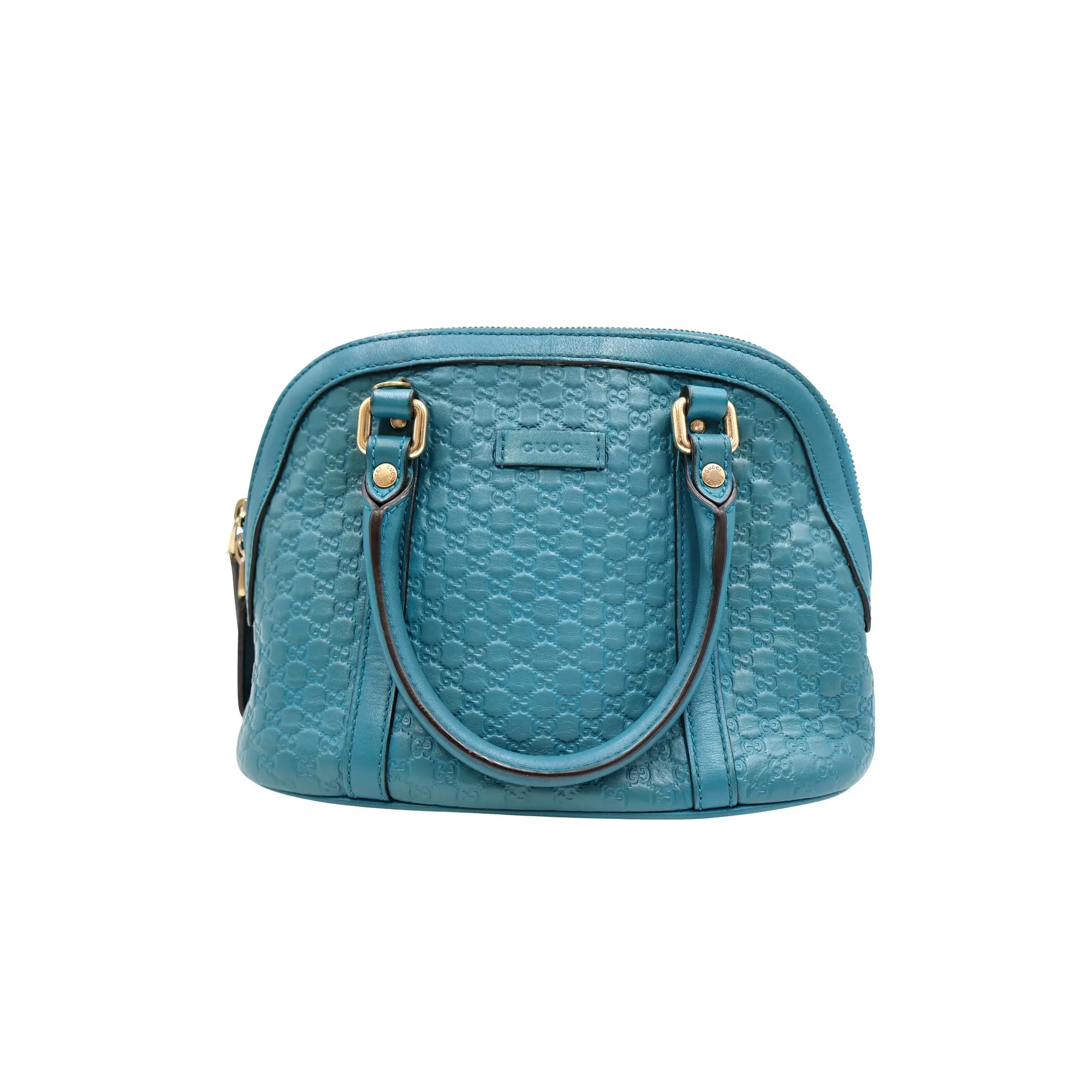 Pre-owned GUCCI leather Shoulder Bags Microguccissima Dome Handbag (RW0004)