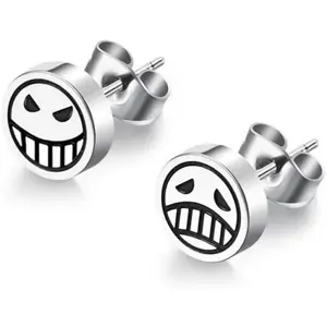 BASIC SUPPLY 1 Pair Hot Japan Anime One count Portgas D Ace Stud Earrings Cosplay