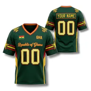Ghana V-Neck Jersey, Custom Name Football Shirt, Personalized Fan Top, Unisex Soccer Apparel