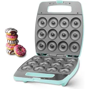 Mini Donut Maker Machine, Bake 12 Mini Doughnuts, Maquina Para Hacer Donas, Perfect for Breakfast, Snacks, Desserts & More