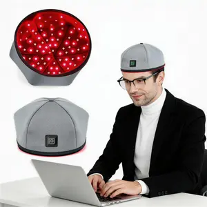 LED Scalp Care Red Light Cap, 120 High-Density LEDs 660nm & 830nm Near-Infrared Hat, 10Hz & 40Hz Pulse Modes Plug-in Home Use Hair Bonnet, Gray Available Easter gifts Electric Hand Exerciser for Stroke Rehabilitation AI Body Fat Scale, Hair Tools, Head
