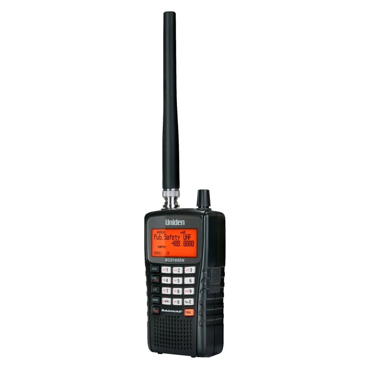 Uniden BCD160DN Handheld Digital Scanner - 1000 Channels, Band Scope, Rapid System Tagging, Channel Number Tagging, Narrowband Reception, Black