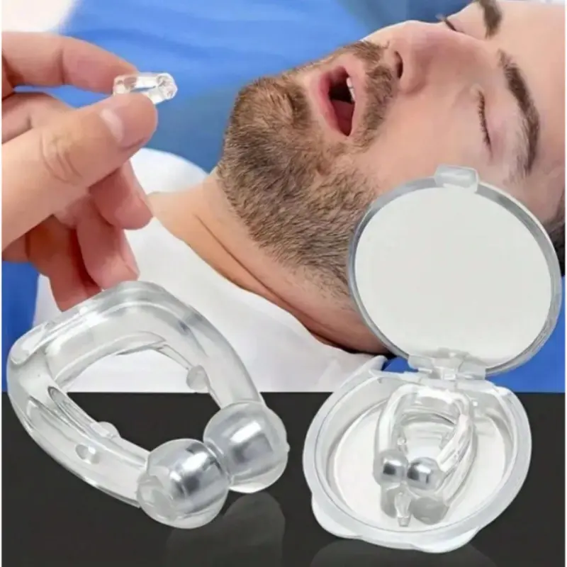5pc Anti-Snoring Corrector Set, Snore Stopper Transparent Nasal Clip for Men & Women, Night Sleep Aid, Effective Snoring Solution