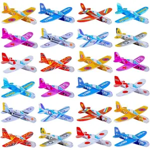 50 Pcs Foam Gliders Planes Toys for Kids, Paper Airplane, Party Favors Goodie Bag Stuffers, Outdoor Flying Toys, Bulk for Classroom Prizes Boys and Girls