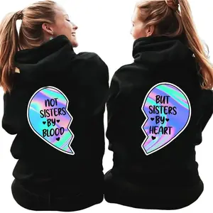 Not Sisters By Blood But Sisters By Heart Bestie Hoodie, Best Friend Shirt