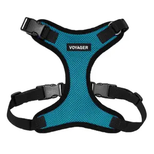 Voyager Step-In Lock Dog & Cat Harness No Pull - Adjustable All Weather Mesh Vest with Secure Lock Buckle for Small Medium Dogs & Cats - Reflective, Breathable, Easy Step-In, Triple Security by Best Pet Supplies
