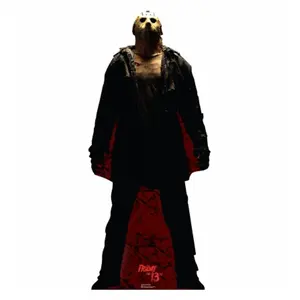 212 MAIN Advanced Graphics Jason Voorhees Dark Theme Cardboard Cutout, 2009 Friday the 13th Movie Decor, Large Size Wall Decoration, Home Wall Display