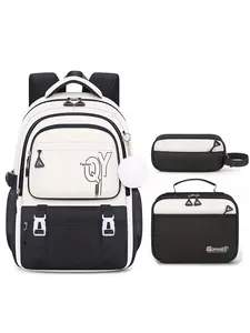 2026 New 3pcs Set Ultra-Lightweight Large Capacity Unisex Travel Backpack, Blue Colors, Ideal for Teens Boys Girls